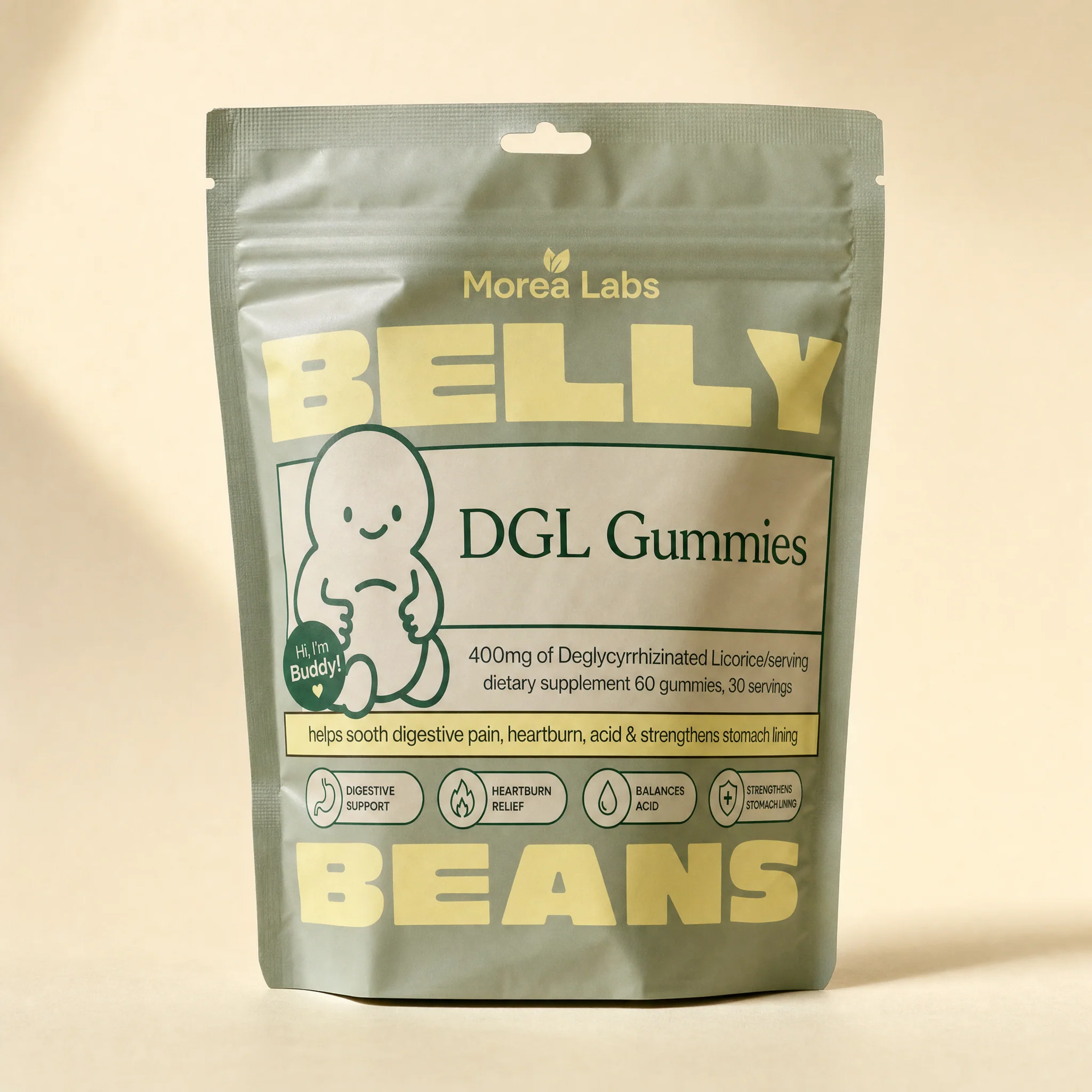 Belly Beans DGL Gummies by Morea Labs